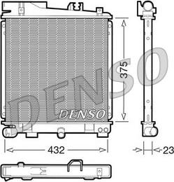 Denso DRM05029 - Radiator, engine cooling autospares.lv