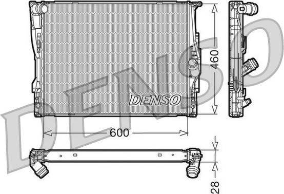 Denso DRM05110 - Radiator, engine cooling autospares.lv