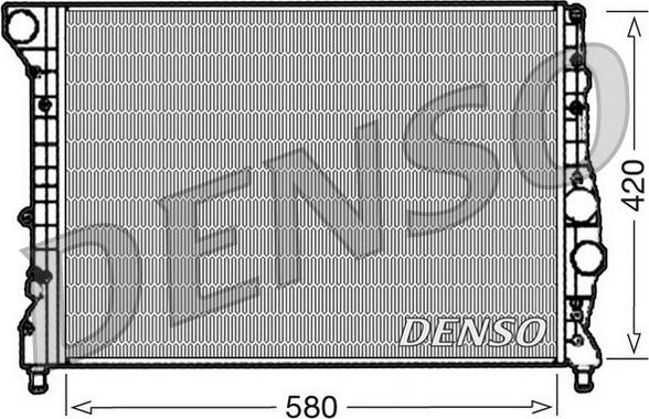 Denso DRM01001 - Radiator, engine cooling autospares.lv