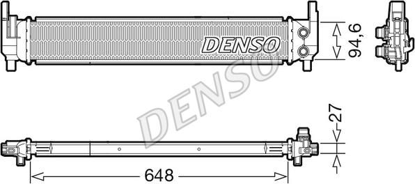 Denso DRM02042 - Radiator, engine cooling autospares.lv