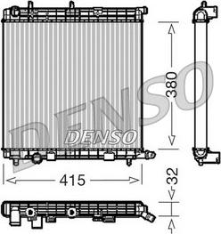 Denso DRM07010 - Radiator, engine cooling autospares.lv