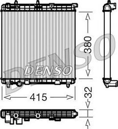 Denso DRM07011 - Radiator, engine cooling autospares.lv