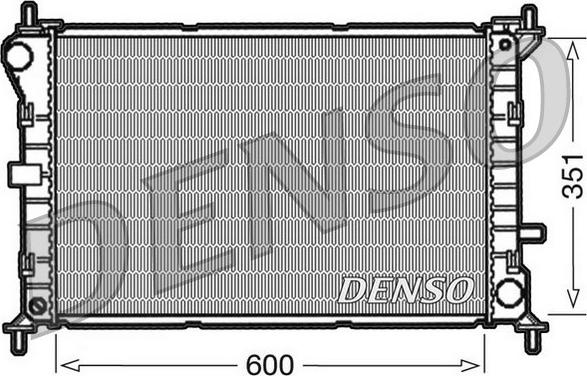 Denso DRM10051 - Radiator, engine cooling autospares.lv