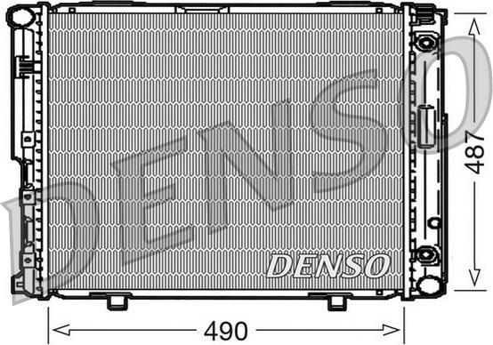 Denso DRM17004 - Radiator, engine cooling autospares.lv