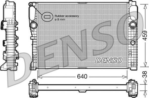 Denso DRM17014 - Radiator, engine cooling autospares.lv