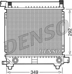 Denso DRM17028 - Radiator, engine cooling autospares.lv