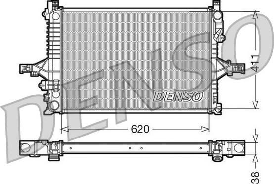 Denso DRM33065 - Radiator, engine cooling autospares.lv