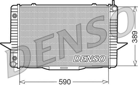 Denso DRM33067 - Radiator, engine cooling autospares.lv