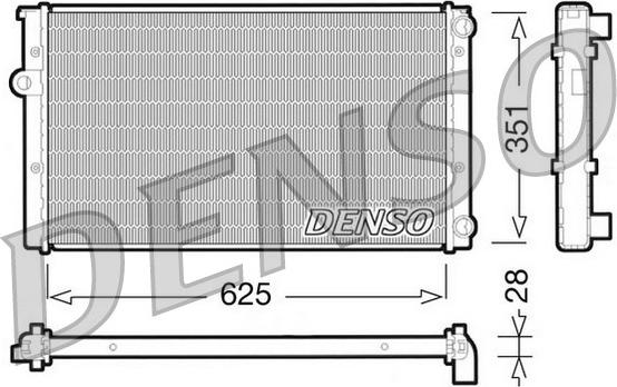 Denso DRM32009 - Radiator, engine cooling autospares.lv