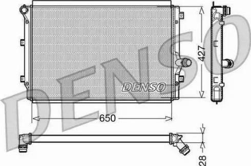 TEMPEST TP.15.65.281A - Radiator, engine cooling autospares.lv