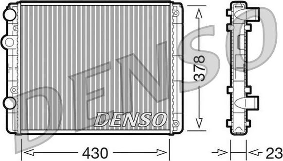 Denso DRM32030 - Radiator, engine cooling autospares.lv