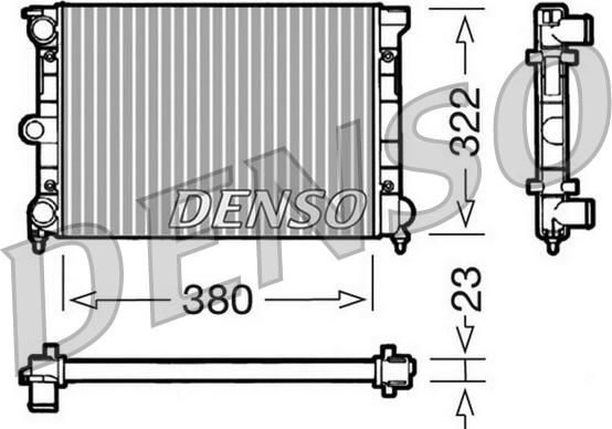 Denso DRM32032 - Radiator, engine cooling autospares.lv