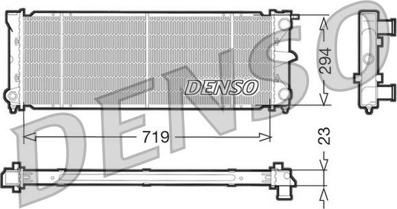 Denso DRM32026 - Radiator, engine cooling autospares.lv