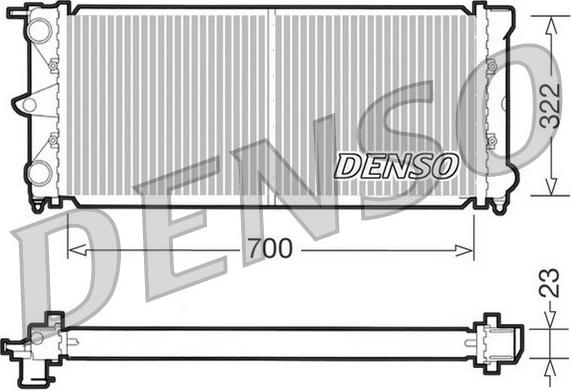 Denso DRM32021 - Radiator, engine cooling autospares.lv