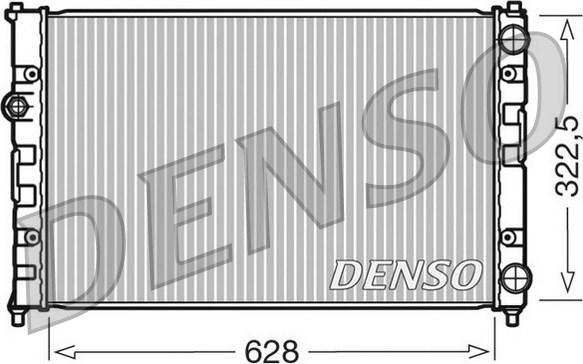 Denso DRM26009 - Radiator, engine cooling autospares.lv