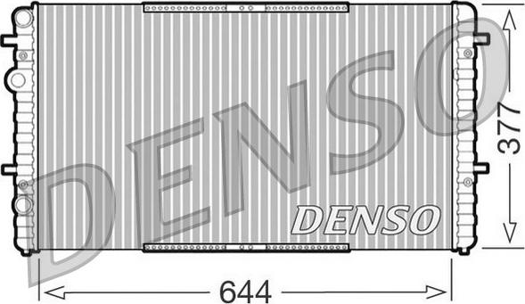 Denso DRM26005 - Radiator, engine cooling autospares.lv