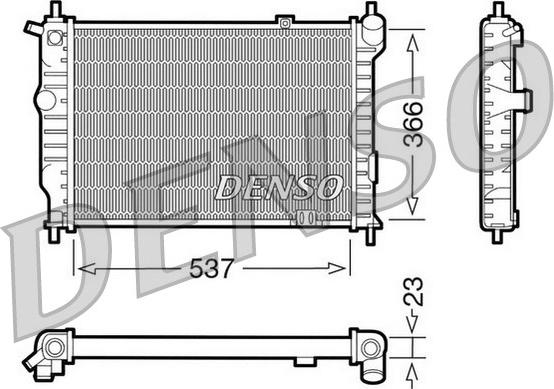 Denso DRM20011 - Radiator, engine cooling autospares.lv