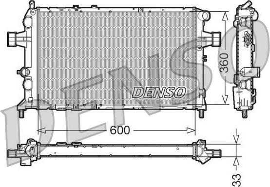 Denso DRM20018 - Radiator, engine cooling autospares.lv