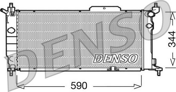 Denso DRM20013 - Radiator, engine cooling autospares.lv