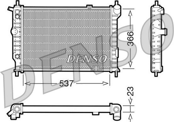 Denso DRM20012 - Radiator, engine cooling autospares.lv