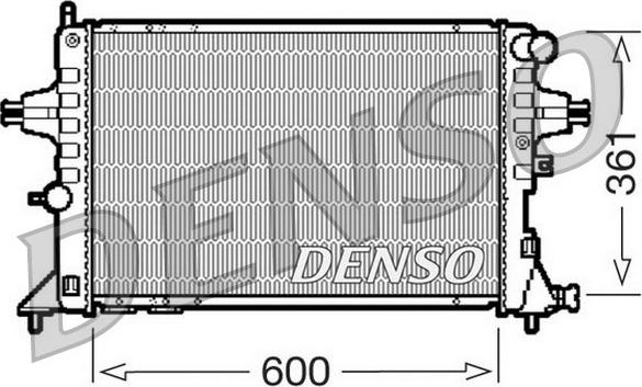 Denso DRM20084 - Radiator, engine cooling autospares.lv