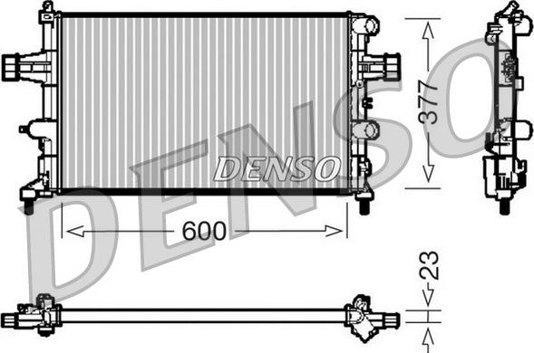 Denso DRM20081 - Radiator, engine cooling autospares.lv