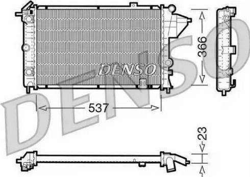 Nissens 63232 - Radiator, engine cooling autospares.lv