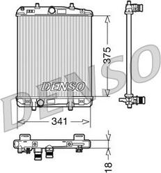 Denso DRM21601 - Radiator, engine cooling autospares.lv