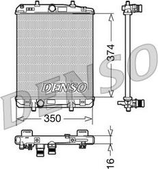 Denso DRM21603 - Radiator, engine cooling autospares.lv