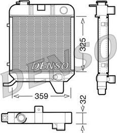 Denso DRM21040 - Radiator, engine cooling autospares.lv