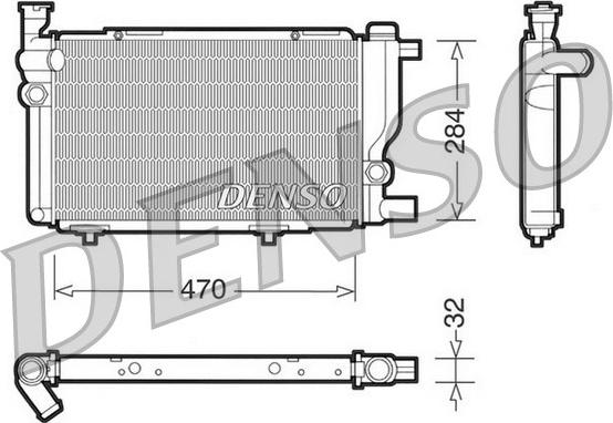 Denso DRM21013 - Radiator, engine cooling autospares.lv