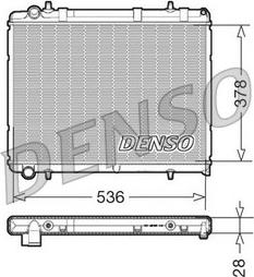 Denso DRM21035 - Radiator, engine cooling autospares.lv