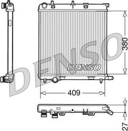 Denso DRM21026 - Radiator, engine cooling autospares.lv