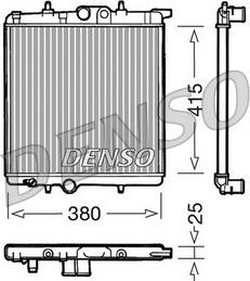 Denso DRM21020 - Radiator, engine cooling autospares.lv