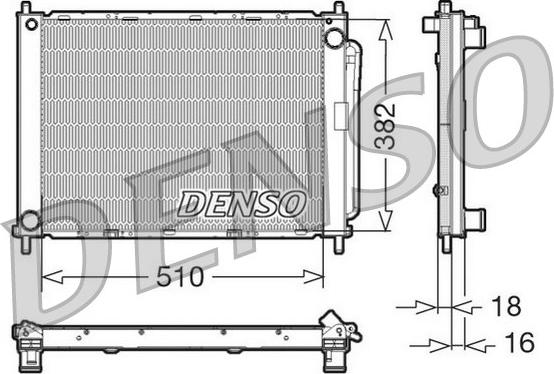 Denso DRM23100 - Cooler Module autospares.lv