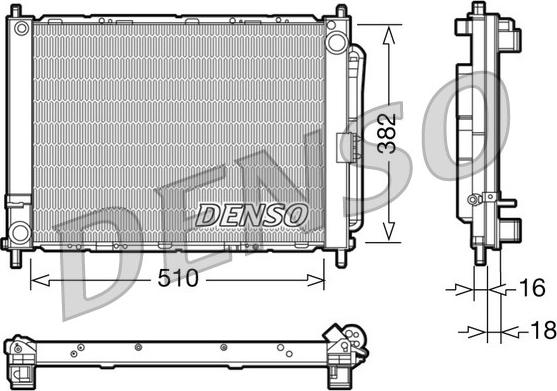 Denso DRM23102 - Cooler Module autospares.lv