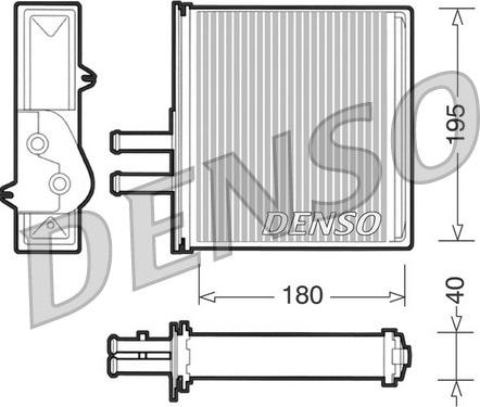 Denso DRR09060 - Heat Exchanger, interior heating autospares.lv