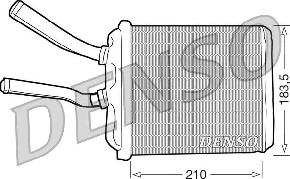 Denso DRR01010 - Heat Exchanger, interior heating autospares.lv