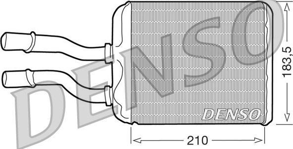Denso DRR01011 - Heat Exchanger, interior heating autospares.lv