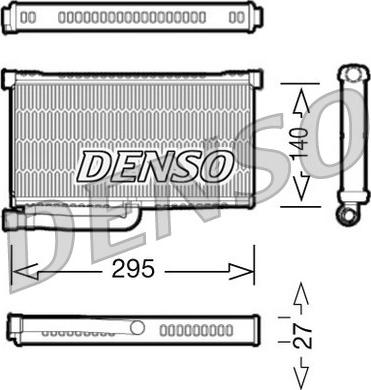 Denso DRR02004 - Heat Exchanger, interior heating autospares.lv