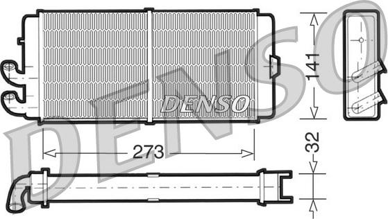 Denso DRR02001 - Heat Exchanger, interior heating autospares.lv