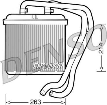 Denso DRR12004 - Heat Exchanger, interior heating autospares.lv