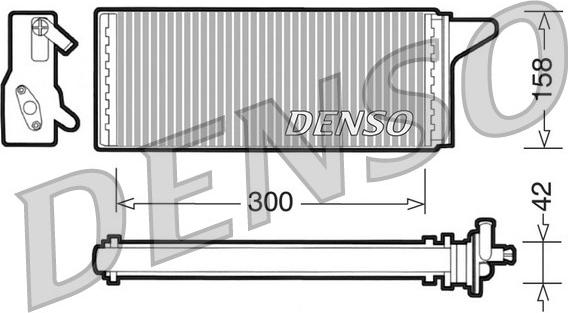 Denso DRR12001 - Heat Exchanger, interior heating autospares.lv