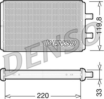 Denso DRR12007 - Heat Exchanger, interior heating autospares.lv