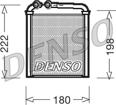Denso DRR32005 - Heat Exchanger, interior heating autospares.lv