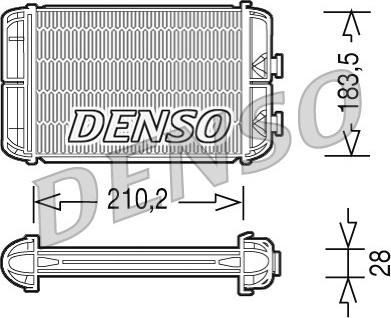 Denso DRR20004 - Heat Exchanger, interior heating autospares.lv