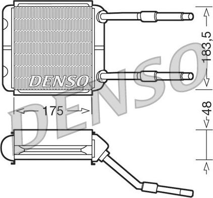 Denso DRR20001 - Heat Exchanger, interior heating autospares.lv