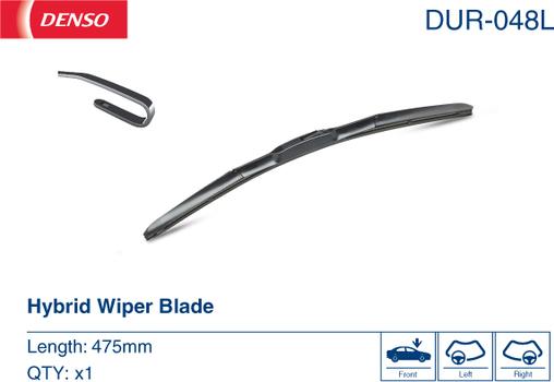 Denso DUR-048L - Wiper Blade autospares.lv