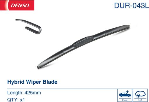 Denso DUR-043L - Wiper Blade autospares.lv