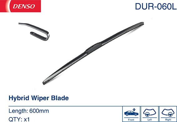 Denso DUR-060L - Wiper Blade autospares.lv